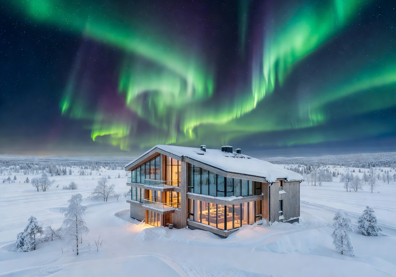 Arctic Light Hotel Rovaniemi Northern Lights aurora