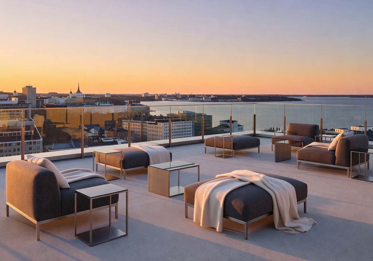 Crowne Plaza Helsinki Nordic luxury rooftop