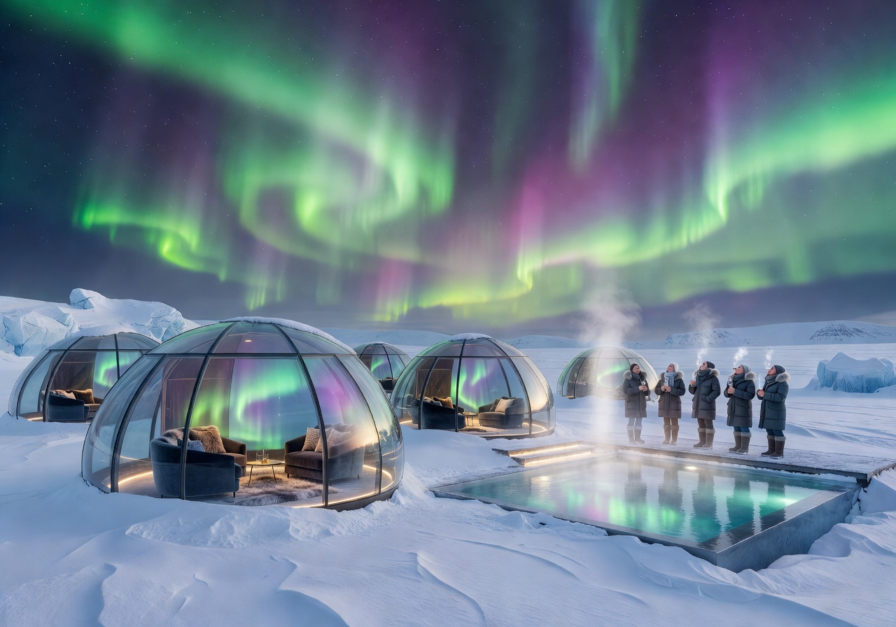 Northern Lights aurora luxury Arctic experience